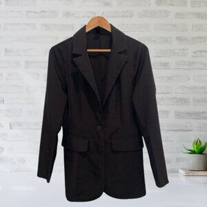 Black business women blazer medium size SHEIN